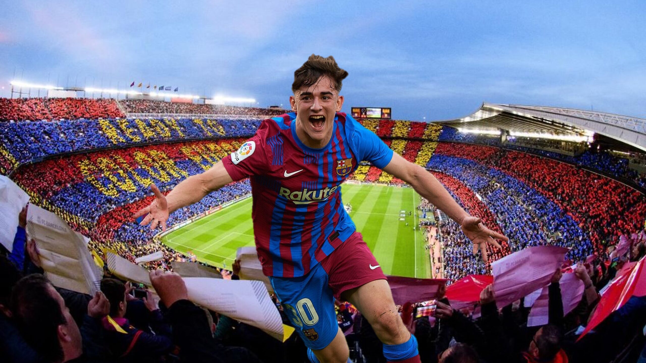 ガビはFCバルセロナでプレーしています。