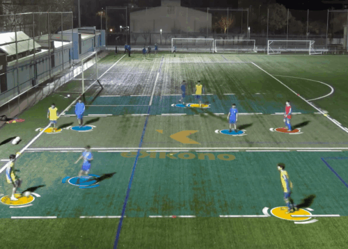 caption of a training session with youth team