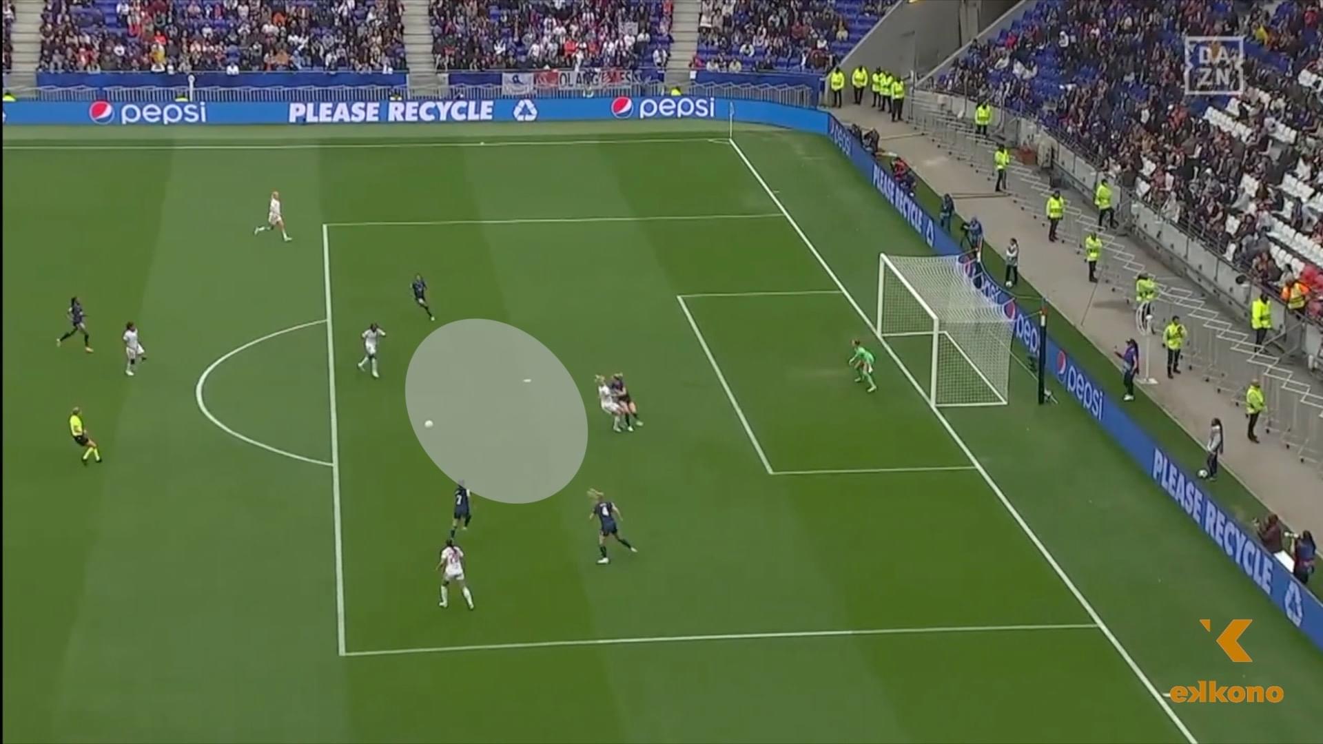 ヘーゲルベルグのランのおかげで、チームメイトはボックス内で多くのアクションを仕上げることができます。