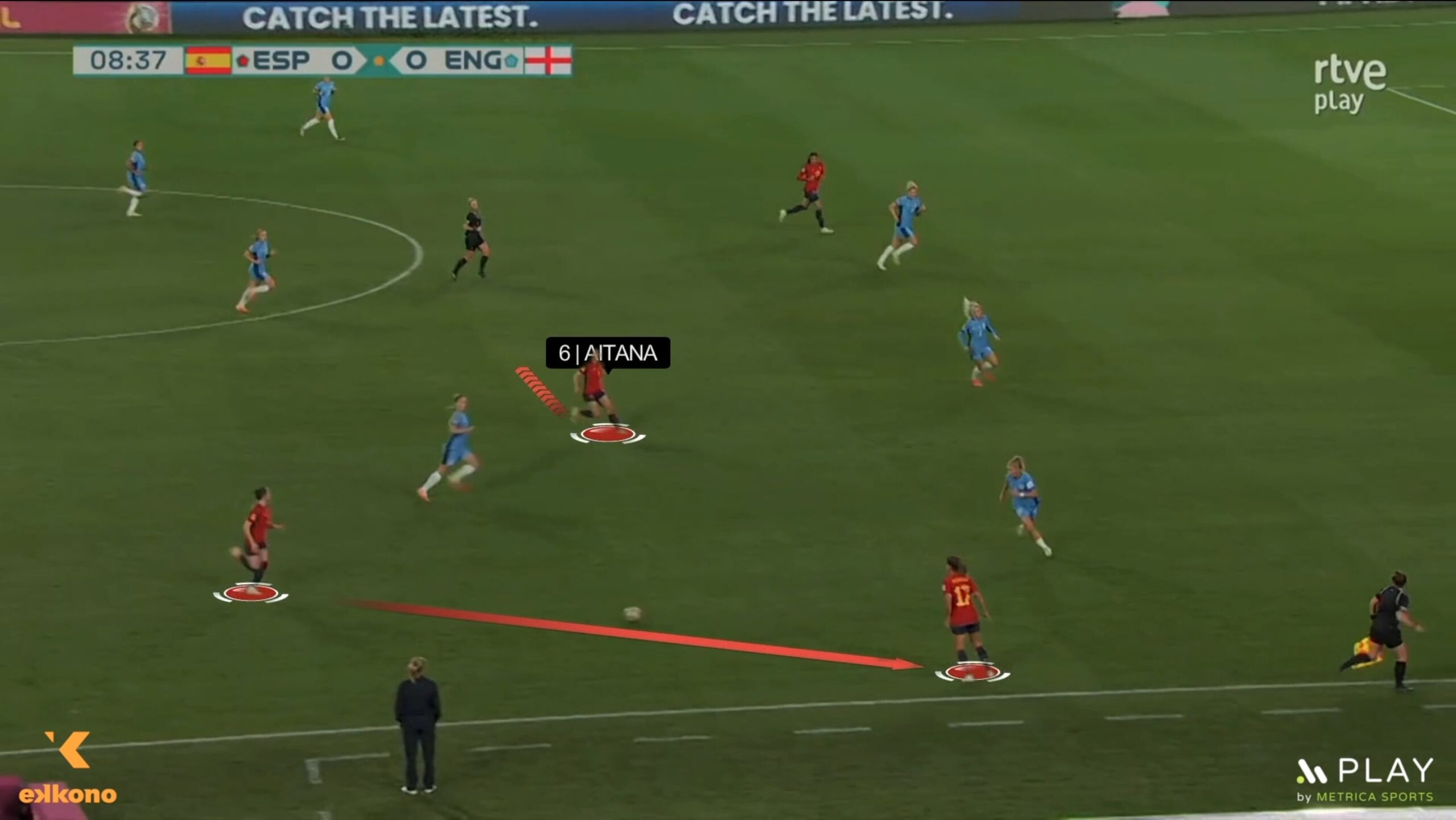 Aitana – 3. Do not crowd the ball possessor Aitana Bonmatí mastering the game. FC Barcelona's advanced midfielder understands the basic universal fundamentals and does not crowd the ball possessor