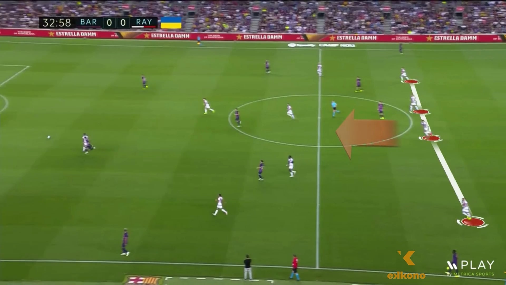 2 defensive line is pushing Recovering the depth and pushing the defensive line height forward to make a compact medium block