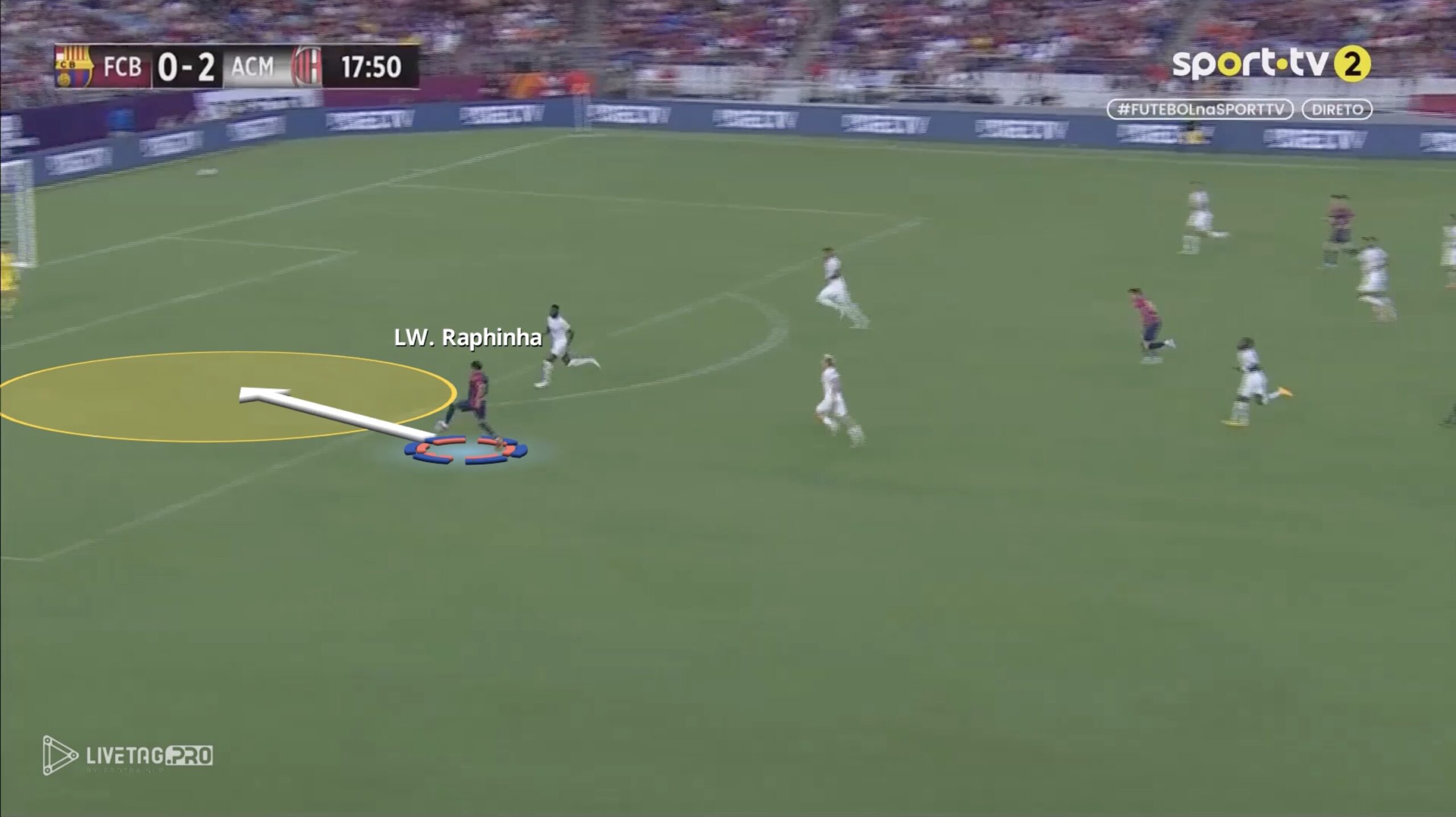 Screenshot Raphinha. First touch.